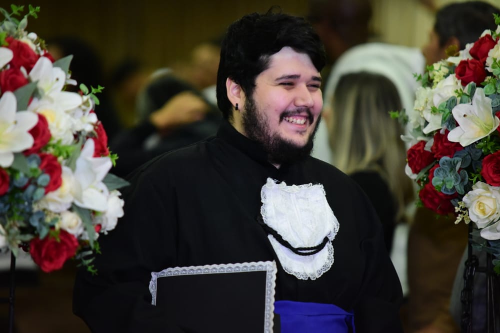 Jean Lucas na formatura da Fatec